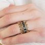 Zig Zag Black Diamond Band