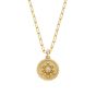 Leena Small White Diamond Medallion Charm