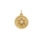 Leena Small White Diamond Medallion Charm