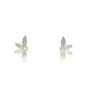 Platinum Flower Earrings