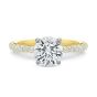 18K Yellow Gold Diamond Engagement Ring