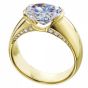 18K Yellow Gold Engagement Ring Mounting