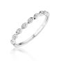Delicate Marquise Bezel Set Diamond Band