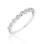 Pear Shaped Bezel Set Diamond Band