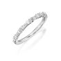 Round and Baguette Alternating Diamond Band