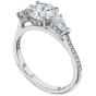 Platinum Semi-Mount Engagement Ring