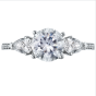Platinum Semi-Mount Engagement Ring