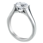 Platinum Semi-Mount Solitaire Ring