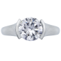 Platinum Semi-Mount Solitaire Ring