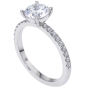 Platinum Semi-Mount Engagement Ring