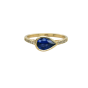 Blue Sapphire & Diamond Ring