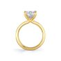 Radiant Cut Flat Edge Solitaire Engagement Ring