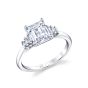 Emerald Cut Seven Stone Engagement Ring 