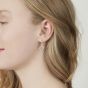 Silver Night Diamond Earrings