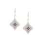 Silver Night Sapphire Earrings