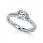 'Oronsay' Round Pave Engagement Ring