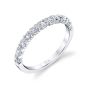 Unique Bezel Set Stackable Band - Margot