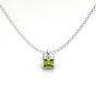 Peridot "Cube" Pendant