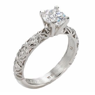 18K & Diamond Engagement Ring