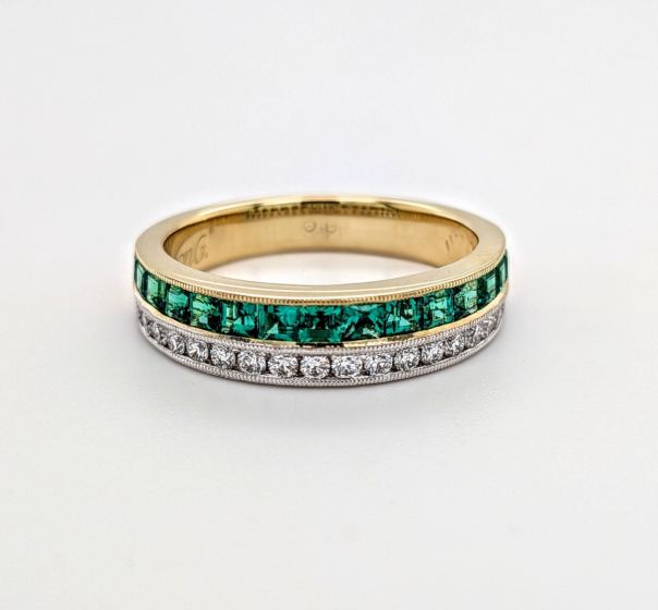 Emerald & Diamond Ring
