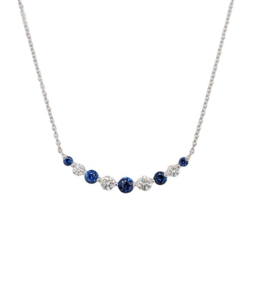 Sapphire & Diamond Necklace