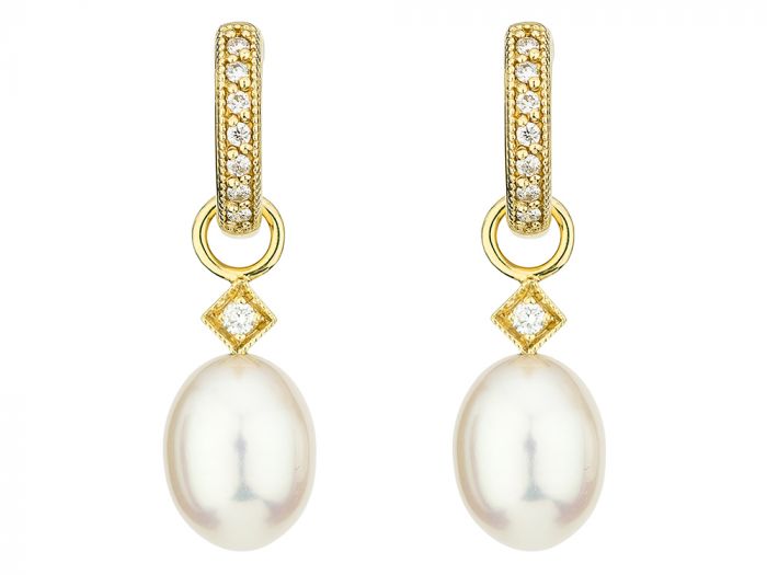 Pearl Briolette Earring Charms
