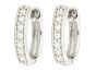 Diamond Huggie Hoop Earrings