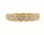 18K Yellow Gold Oval Diamond Band