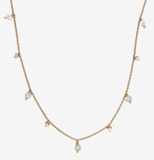 Pearl & Diamond Necklace