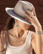 Provence Princess Stone Necklace with Blue Topaz Elements