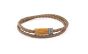 Leather Montecarlo Bracelet w/ Wooden Clasp