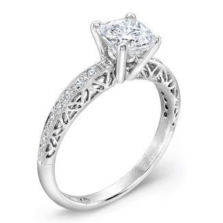 18K Diamond Engagement Ring