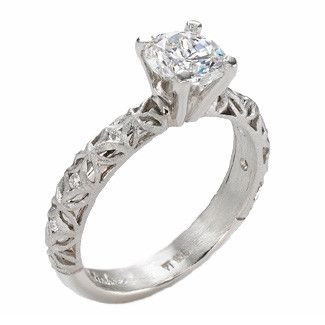 18K & Diamond Engagement Ring
