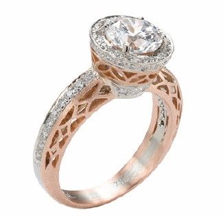 18K Diamond Engagement Ring