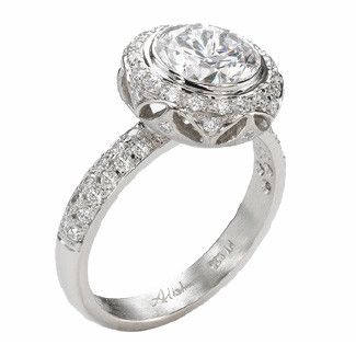18K Diamond Engagement Ring