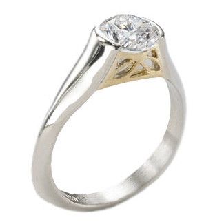 18K & Diamond Engagement Ring