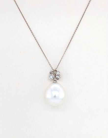 South Sea Pearl & Diamond Necklace