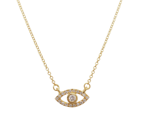 Diamond Evil Eye Pendant
