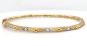Provence Beaded Quad Diamond Brushed Bangle