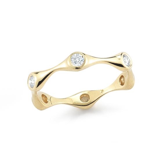 Diamond "Bamboo" Ring