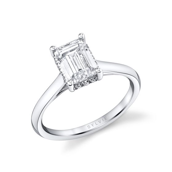 Emerald Cut Engagement Ring - Elliott