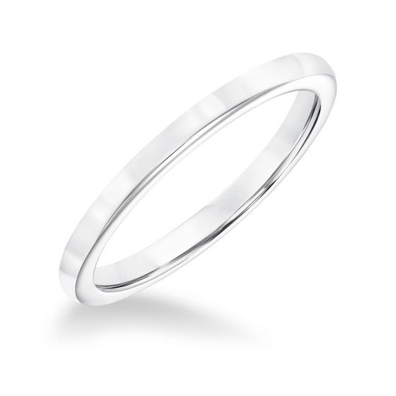 Contemporary Solitaire Wedding Band