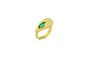 18K Emerald & Diamond Ring