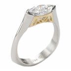 18K Diamond Engagement Ring