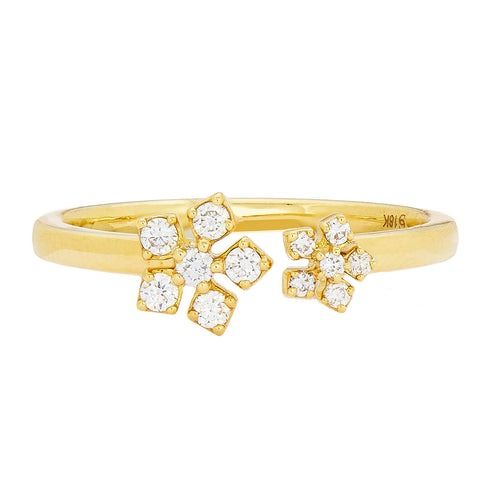 Enchanted Garden Toi et Moi White Diamond Ring