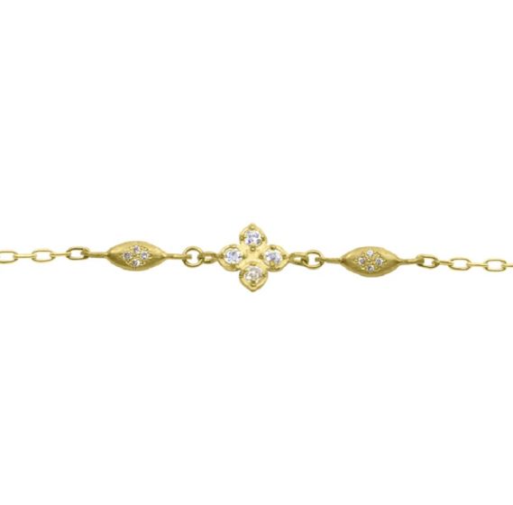 Floral Charm Bracelet