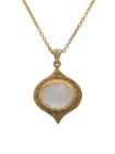 Moonstone & Diamond Pendant