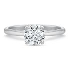18K White Gold Solitaire Engagement Ring