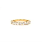 14K Pave Set Diamond Band