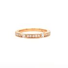 14K Pave Set Diamond Band